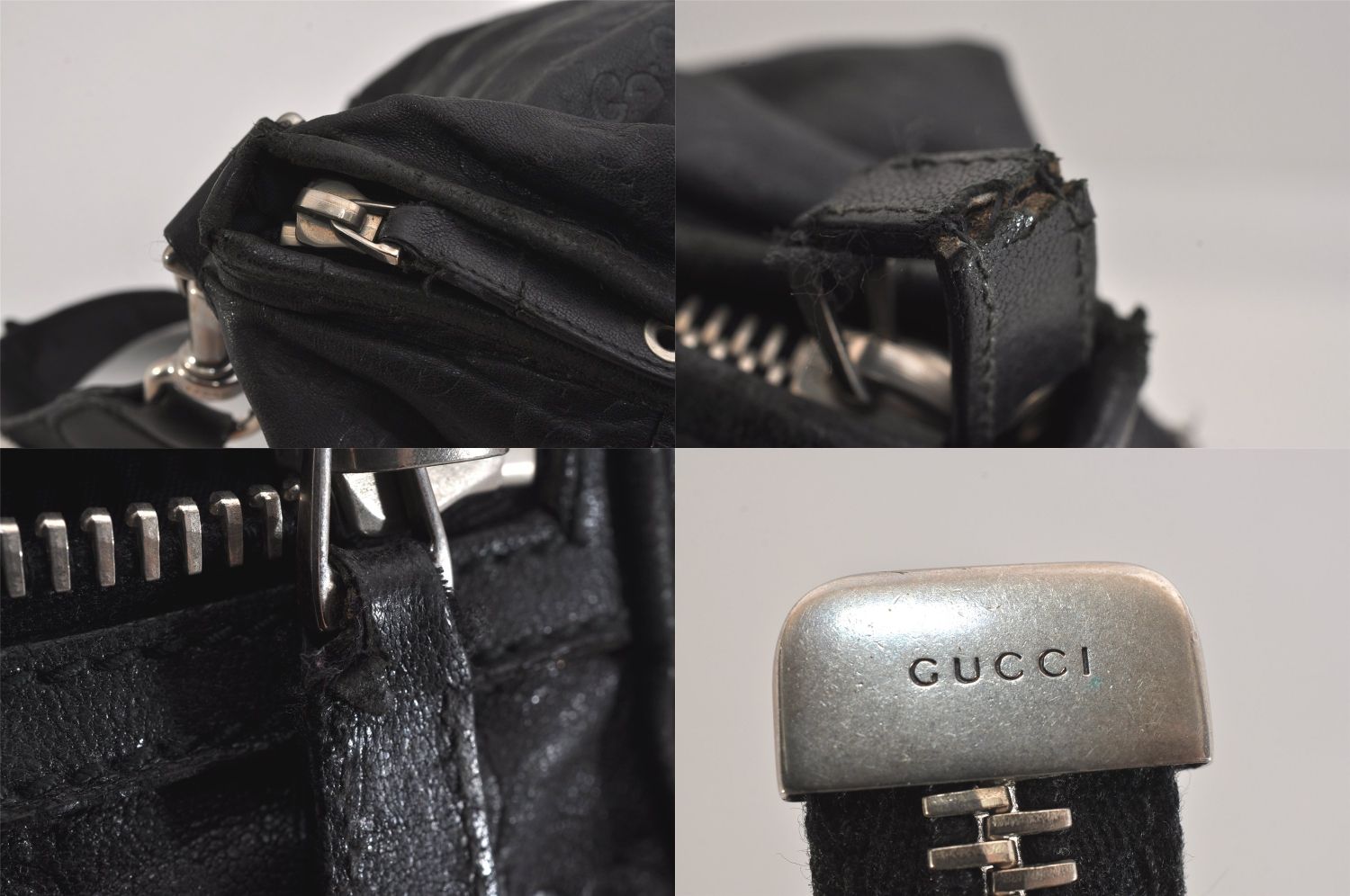 GUCCI グッチ ヴィンテージ グッチシマ GGレザー ショルダーバッグ