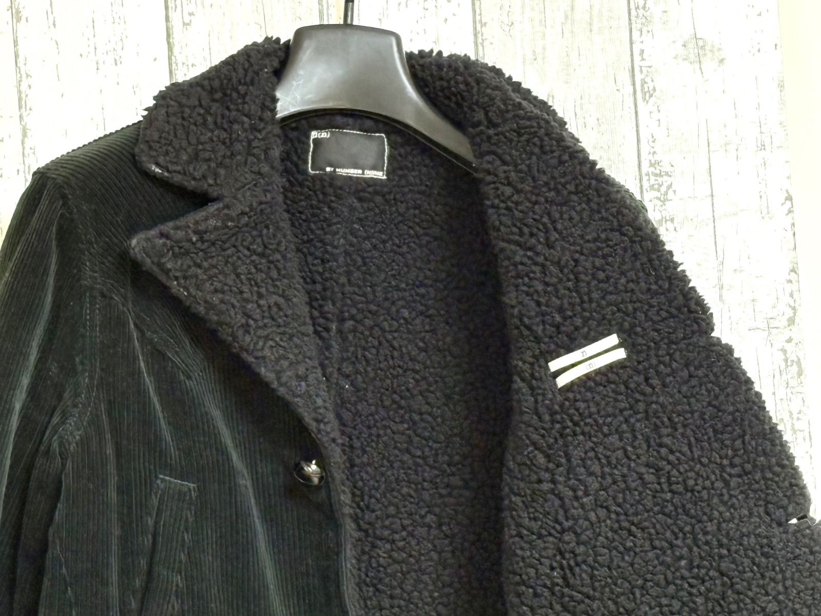 ナンバーナイン ボア ランチコート コーデュロイ ボア ジャケット