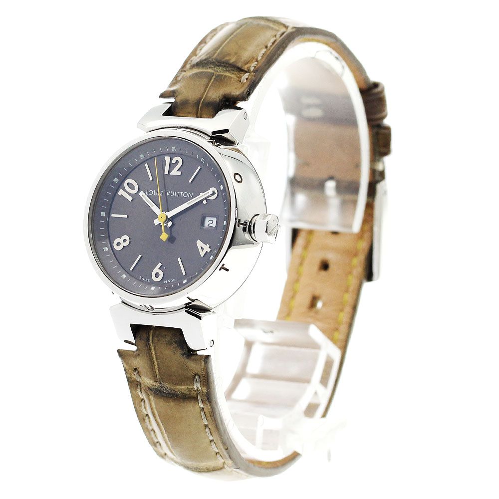 ルイ・ヴィトン LOUIS VUITTON Q1211 タンブール デイト クォーツ  