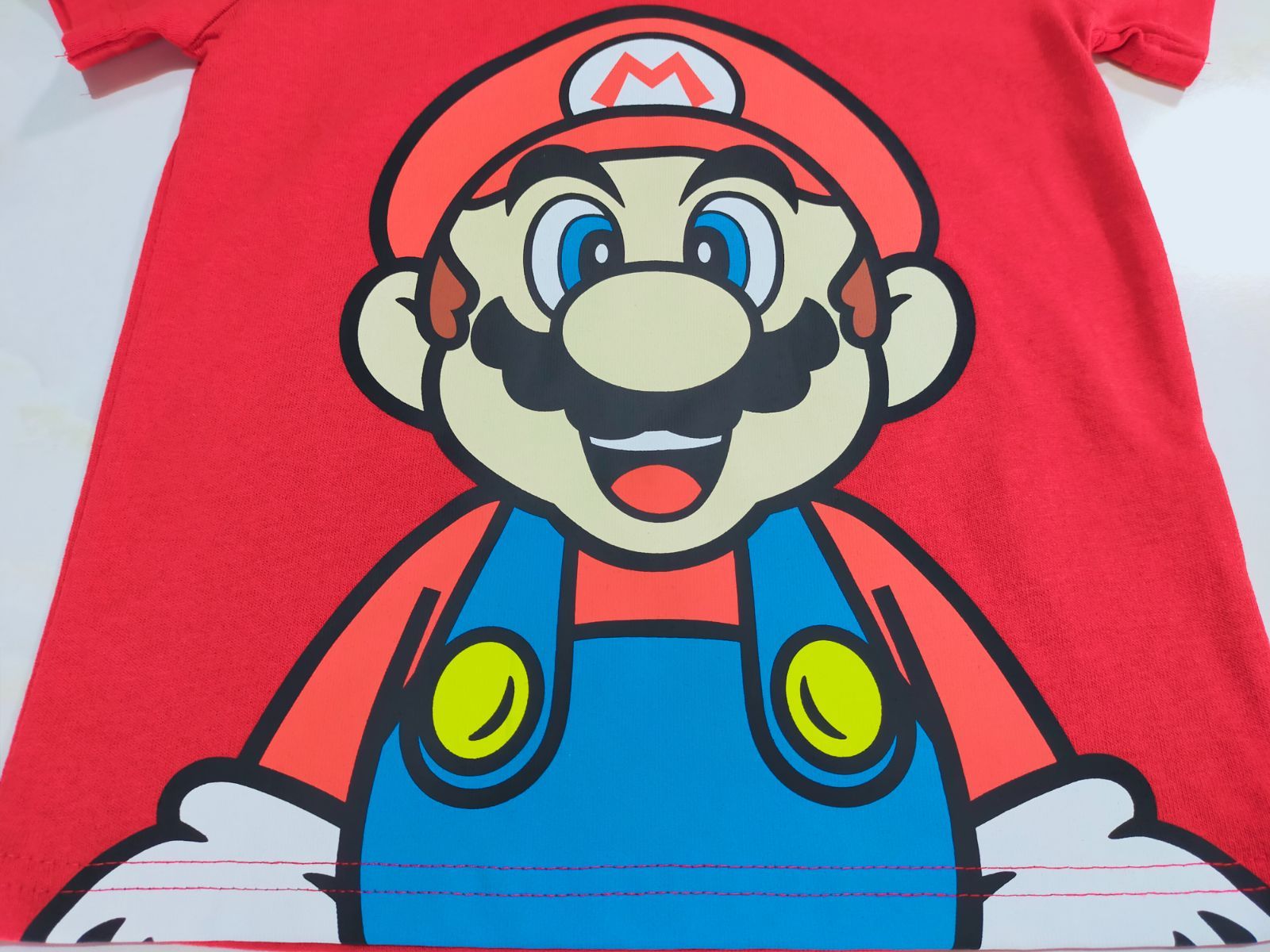 Ｔシャツ　半袖　スーパーマリオ　マリオ　110　 なりきり　パーカー　フード　赤　レッド　USJ 仮装　コスプレ　584