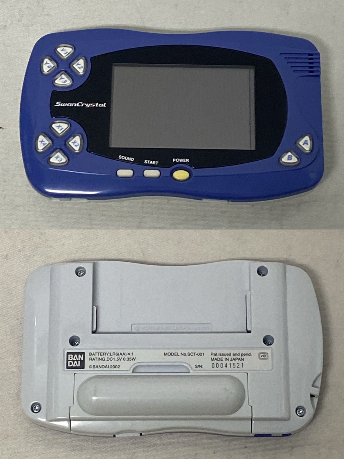 浜館24-789 SwanCrystal スワンクリスタル ブルーバイオレット ワンダースワン ワンダースワン BANDAI バンダイ 品 UP786_INFO