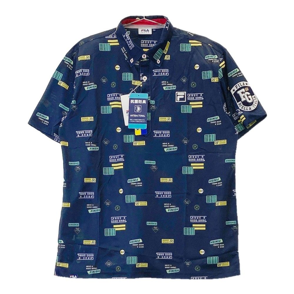送料無料 新品 FILA フィラ メンズ ゴルフ 半袖 シャツ M ゴルフ半袖シャツインナーセット ⁄ メンズ （WT） -FILA（フィラ