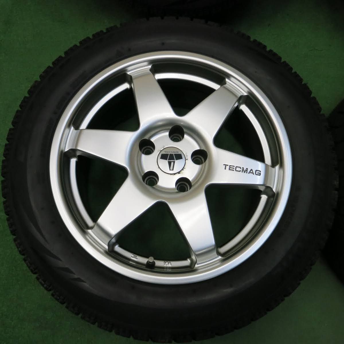 送料無料]バリ溝！8.5分☆アウディ ベンツ 等 225/55R17 TECMAG 