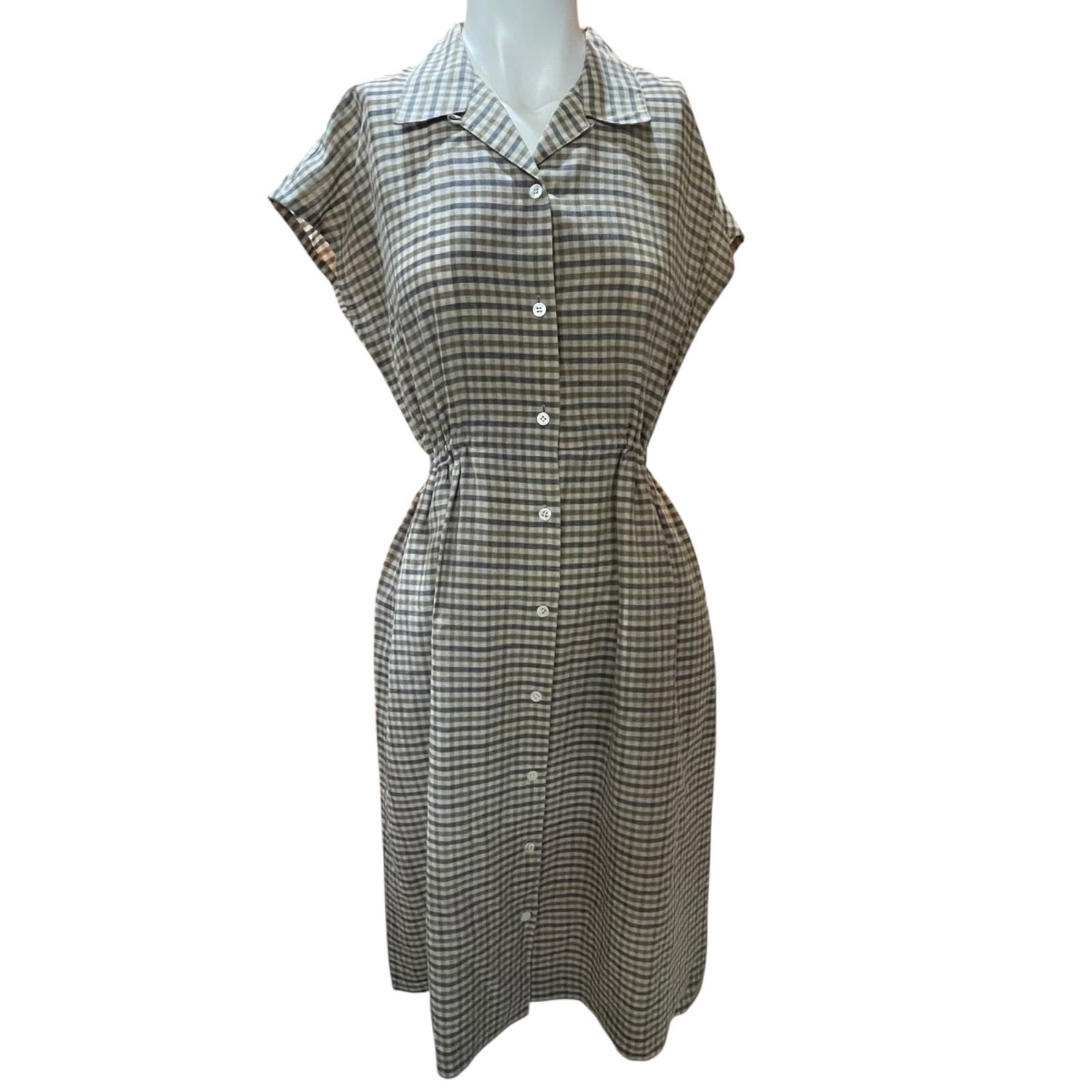 BURBERRY ベージュ チェック柄 シャツワンピース 14Y BURBERRY ベージュ チェック柄 シャツワンピース 14Y BURBERRY