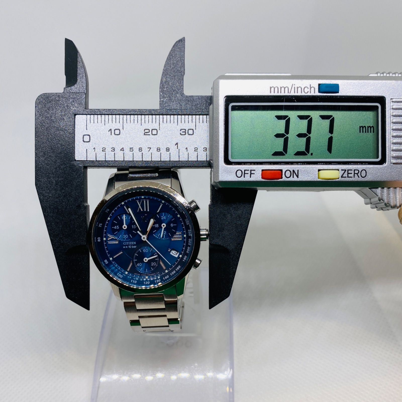 クロスシークロノグラフ⁄クォーツ腕時計⁄アナログ⁄ステンレス⁄WHT⁄SLV 