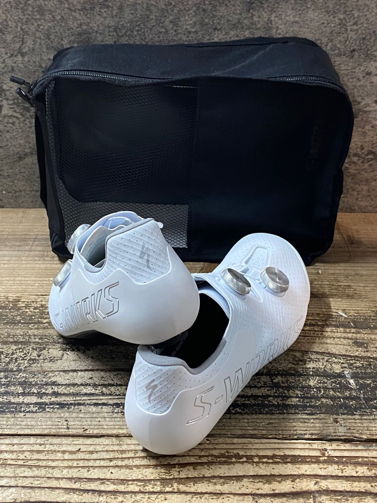 JM418 スペシャライズド SPECIALIZED エスワークス S-WORKS ARES 2 RD ビンディングシューズ 白 EU42 SPD-SL