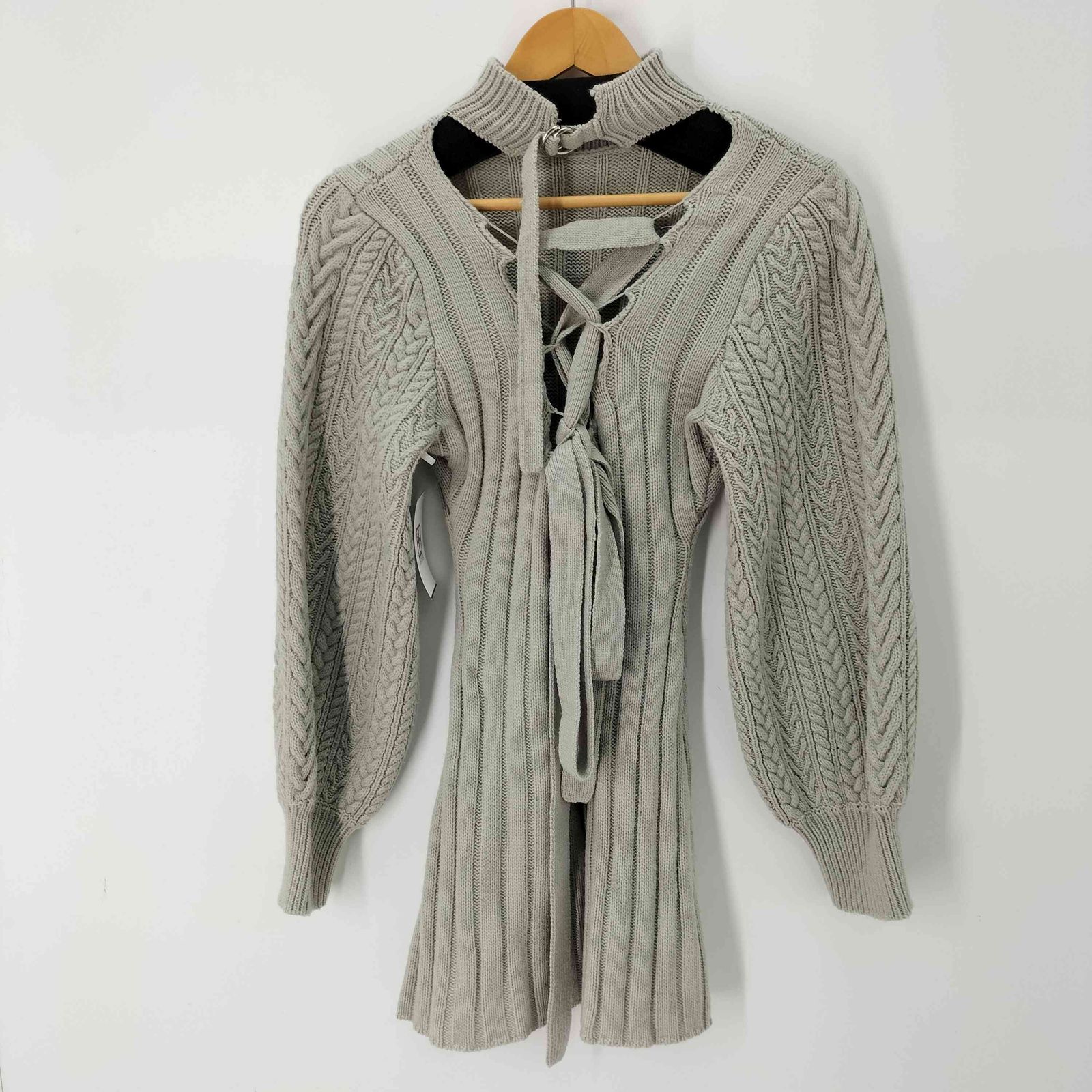 メルトザレディ Melt the lady バックレースアップニットミニ