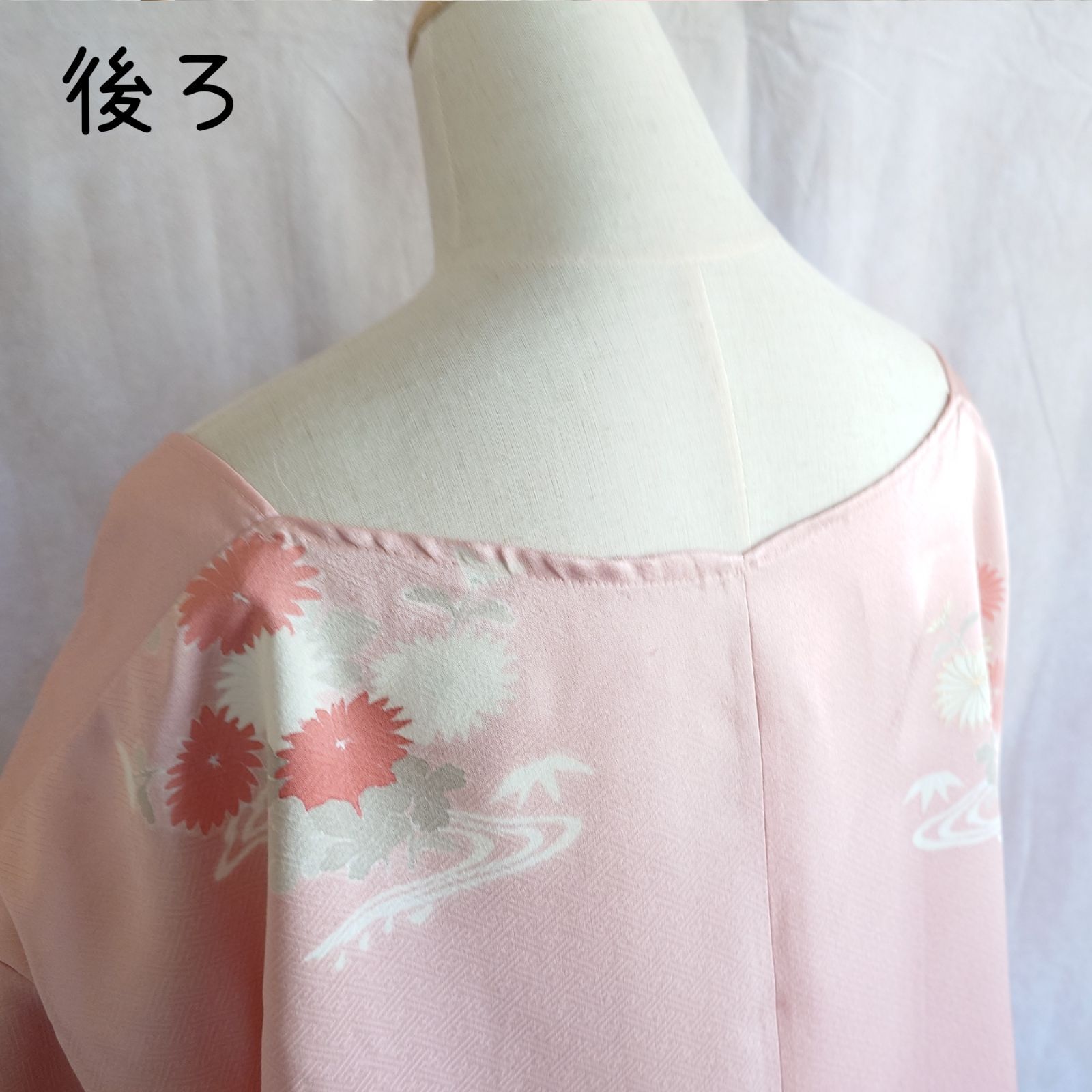 t17 大きいサイズ チュニックブラウス 着物リメイク 正絹ブラウス 