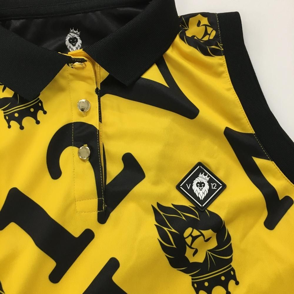 V12 ゴルフ ポロシャツ スター星 黒 灰色 XL V12 ゴルフ ポロシャツ