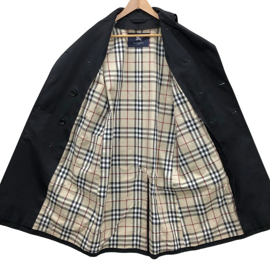 バーバリーロンドン トレンチコート 裏地チェック ブラック