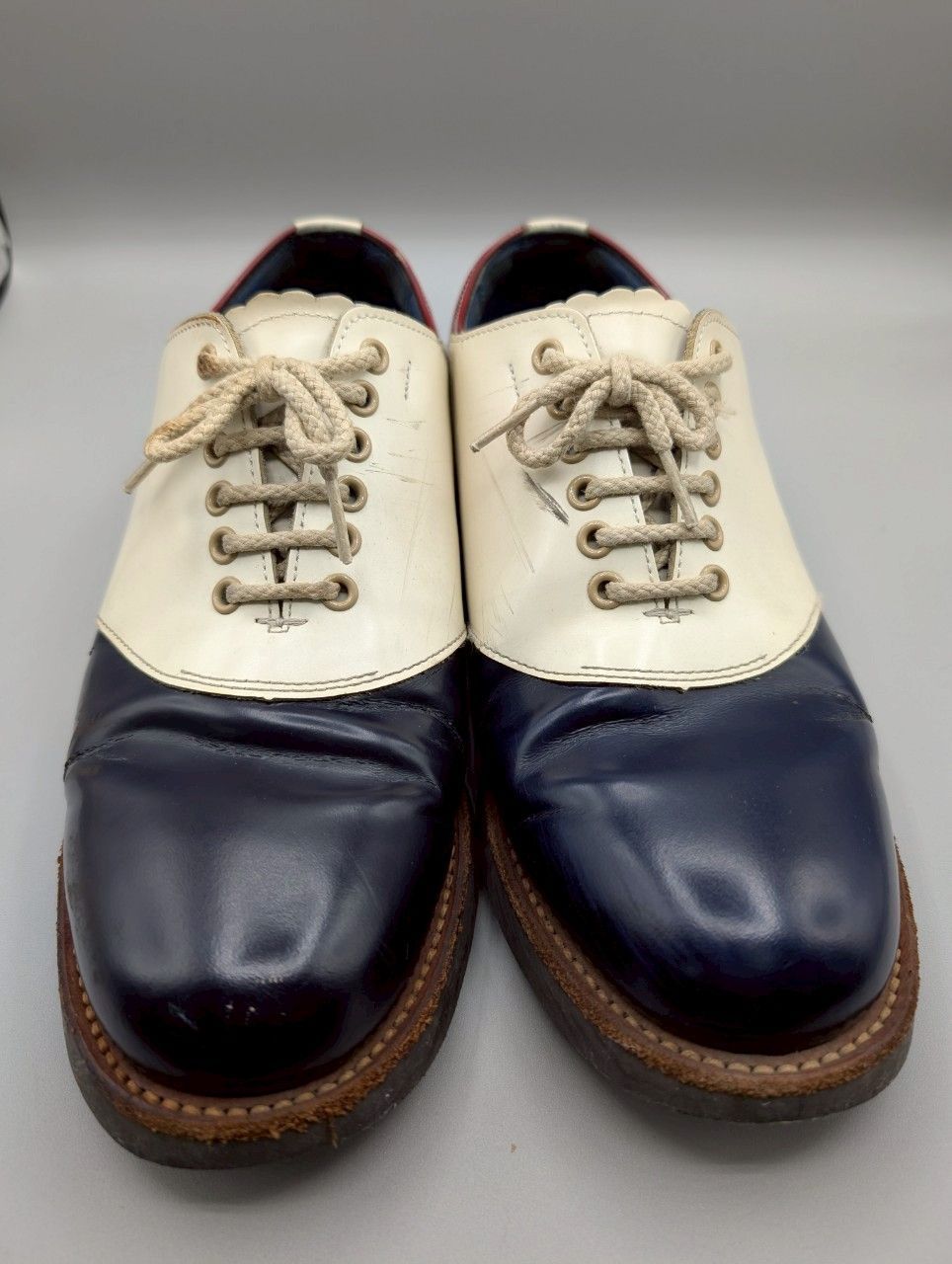 美品、リーガル、REGAL STANDARDS、サドルシューズ、トリコロール REGAL STANDARDS サドルシューズ トリコロールカラー 日本製