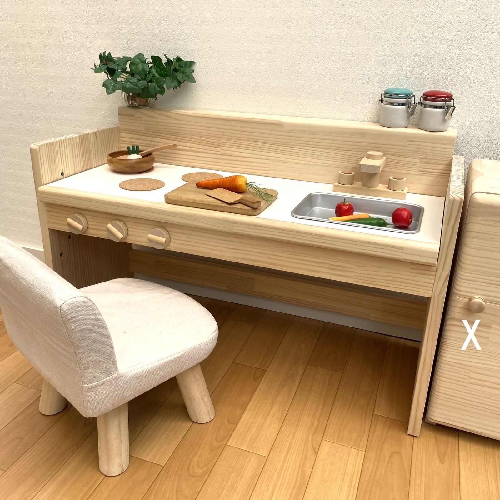 高さ可変☆ワイドtype【CW80】☆キッズデスク&おままごとキッチン 高さ可変☆ワイドtype【CW80】☆キッズデスク&おままごとキッチン