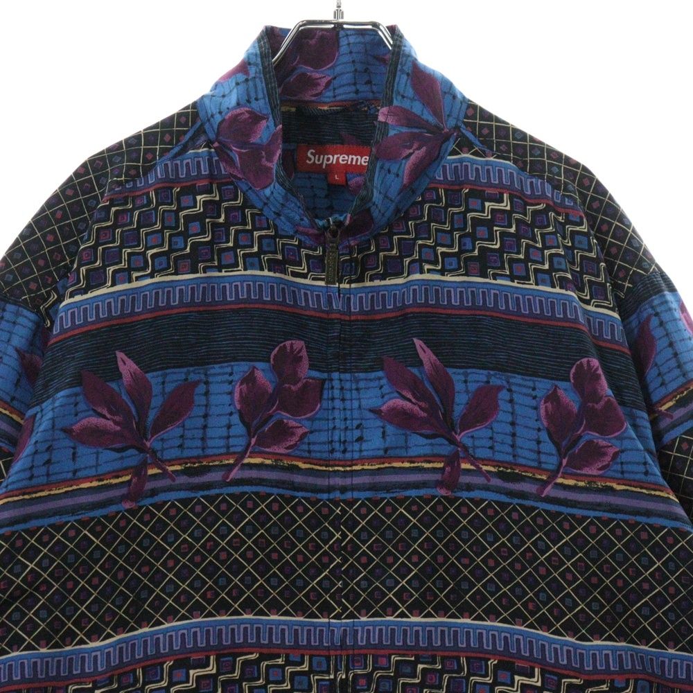 SUPREME (シュプリーム) 15AW Silk Bomber Jacket 総柄 バックロゴ