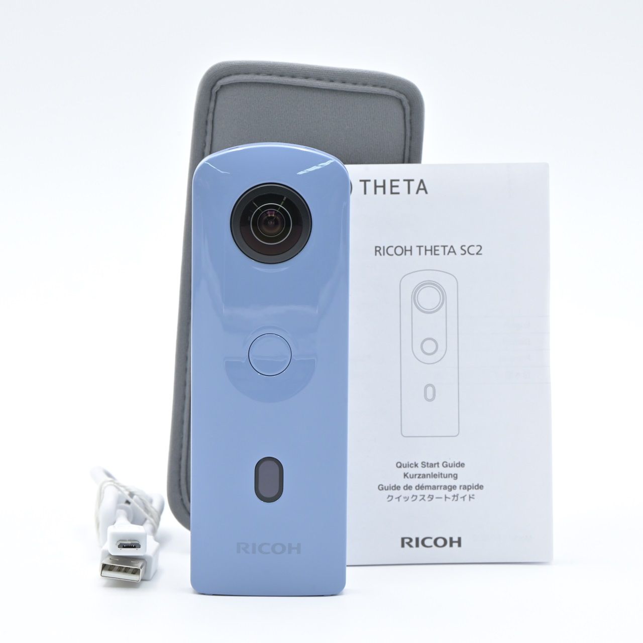 RICOH リコー THETA SC2 BLUE ブルー 360度全天球カメラ ビデオカメラ