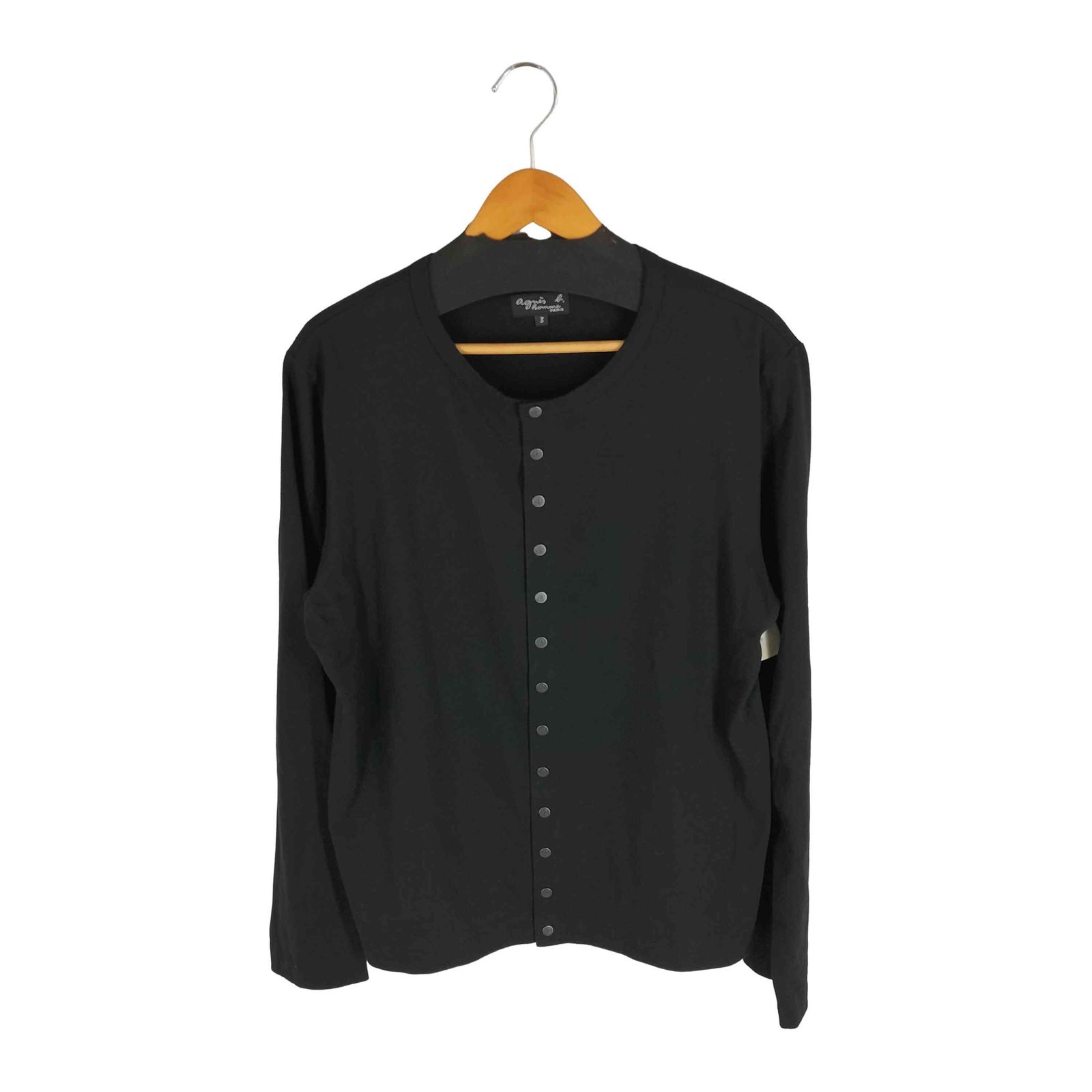 アニエスベーオム Agnes b.homme コットン天竺 スナップボタン