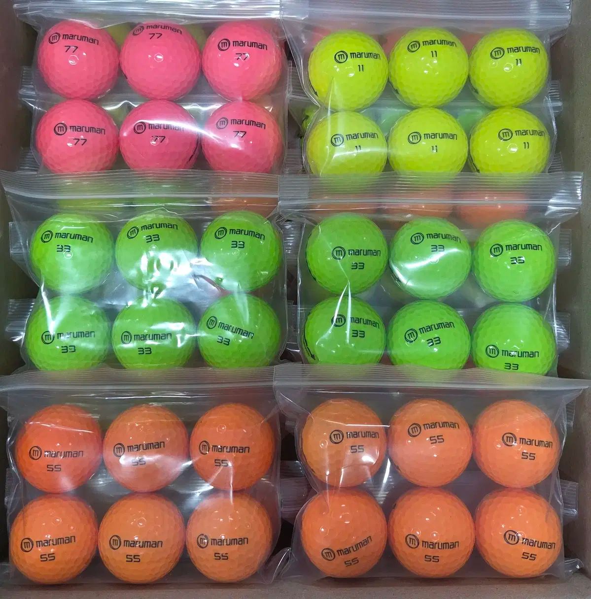 マルマン A級 光沢 COLOR ロストボール 120球 ゴルフボール メルカリshop取引では対象外