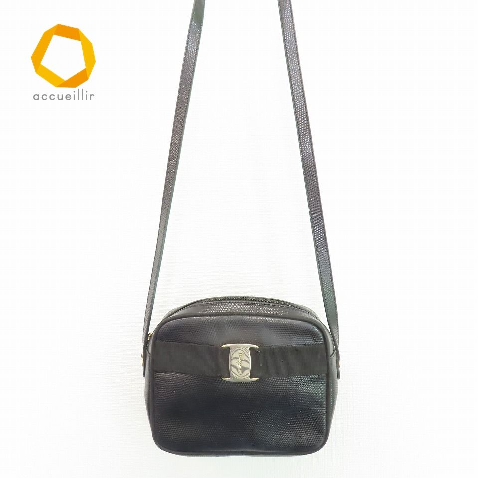 【美品】 サルヴァトーレ フェラガモ ヴァラ ショルダーバッグ ポシェット Salvatore Ferragamo サルヴァトーレ フェラガモ ヴァラリボン