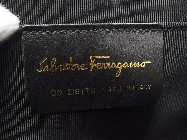 ■希少■極美品■ Salvatore Ferragamo フェラガモ DO-216175 ガンチーニ ラタン かごバッグ ショルダーバッグ ブラウン系 AD6287sZ