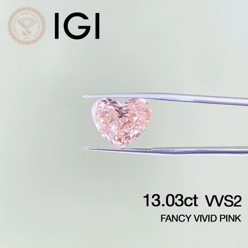 ピンクダイヤモンド Vivid pink VVS2 ラボグロウンダイヤモンド