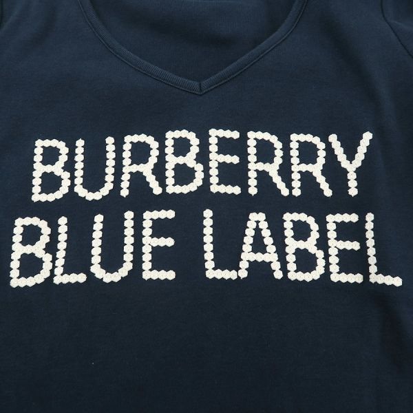 バーバリーブルーレーベル トップス 紺 38 レディース バーバリー  