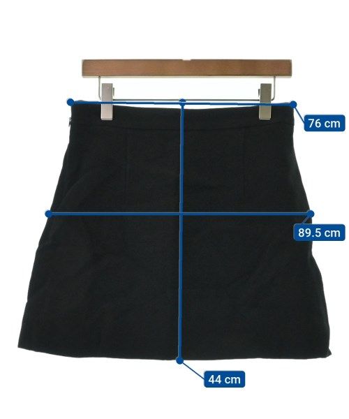 Miu Miu ミュウミュウ ミニスカート 38(S位) 黒 【古着】【中古】（MIU  