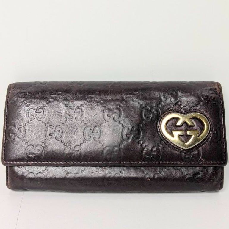 USED】GUCCI グッチ ラブリーハート 長財布 251861 GG柄