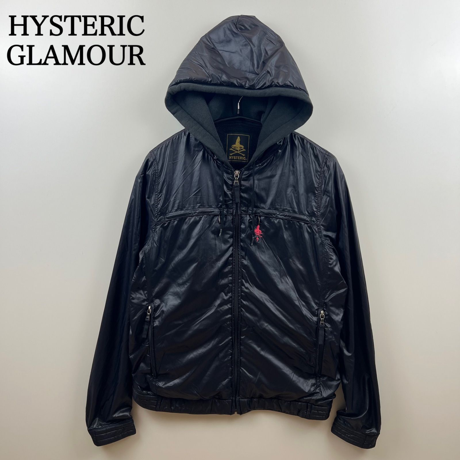 HYSTERIC GLAMOUR skull point nylon hoodie jacket S 0203AB04