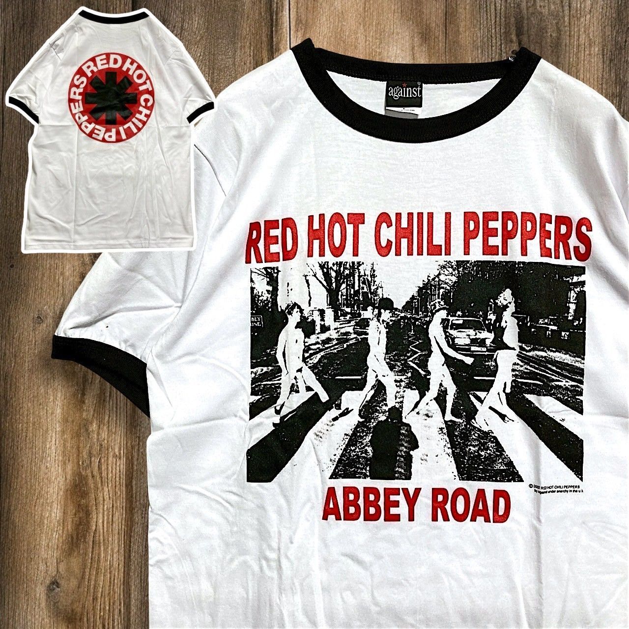 ◉ バンド リンガー Tシャツ 白 レッドホットチリペッパーズ red hot