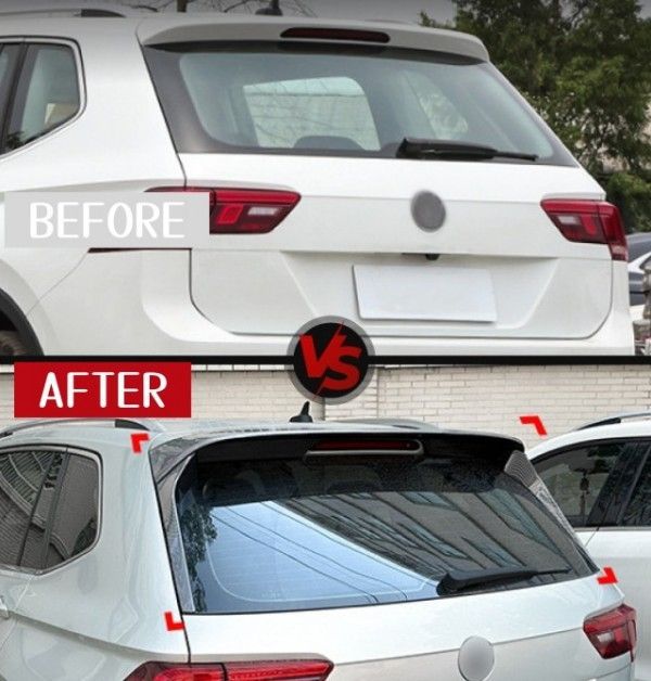 フォルクスワーゲン ティグアン MK2 2017-2025 普通型 Rライン トップウィング ＆ サイドウィング 改装パーツ 2色選択可 FFCRYSTALESIA_COM