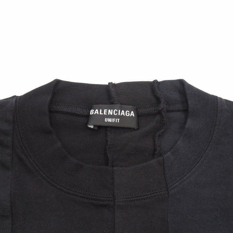 美品 青山限定 バレンシアガ BALENCIAGA 再構築 ロゴ Tシャツ オーバー 