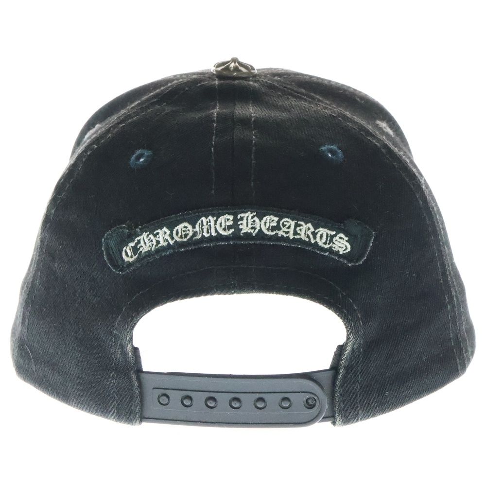 【新品】Chrome Hearts ヴァーティカル ロゴ デニム キャップ クロムハーツ（Chrome Hearts）キャップ ベースボール デニム +