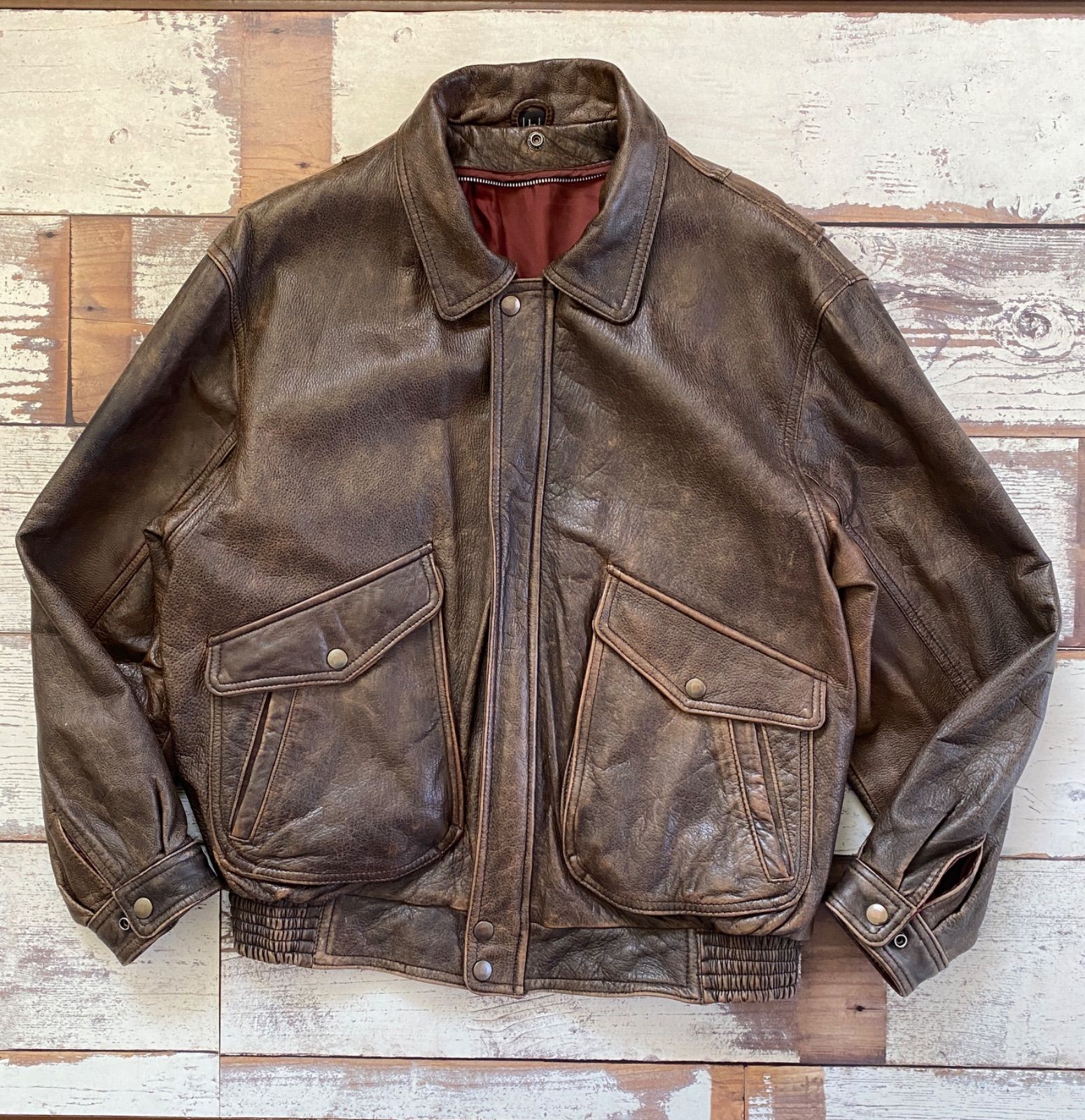 HARLEY DAVIDSON G1フライトジャケット レザー38ボア ライナー HARLEY-DAVIDSON G1 レザーフライトジャケット 襟ボア ライナー