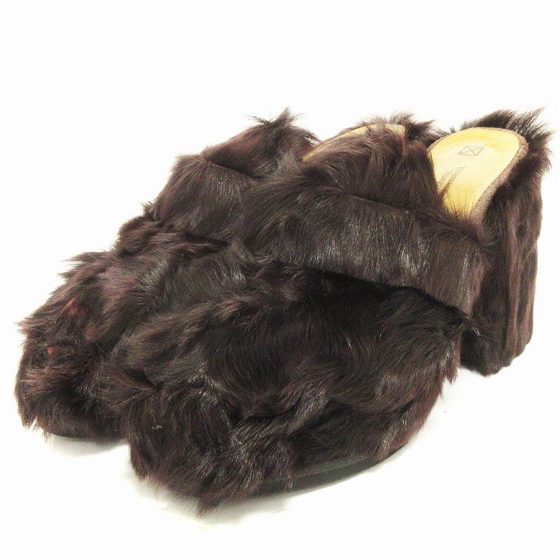 メゾンエウレカ Maison eureka LAMB FUR MULES ミュール
