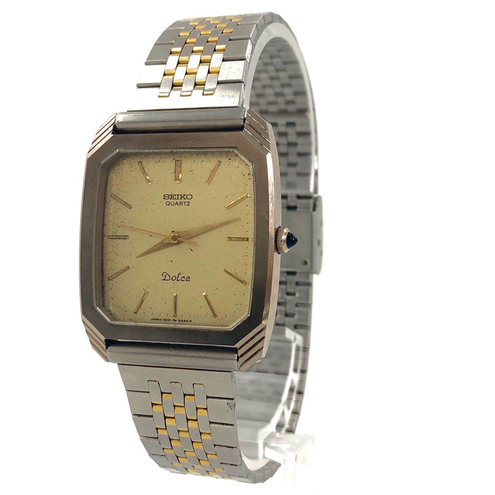 SEIKO セイコー DOLCE ドルチェ 5931-5430 クォーツ 腕時計 SEIKO セイコー Dolce ドルチェ 5931-5430 SS/QZ ゴールド文字盤