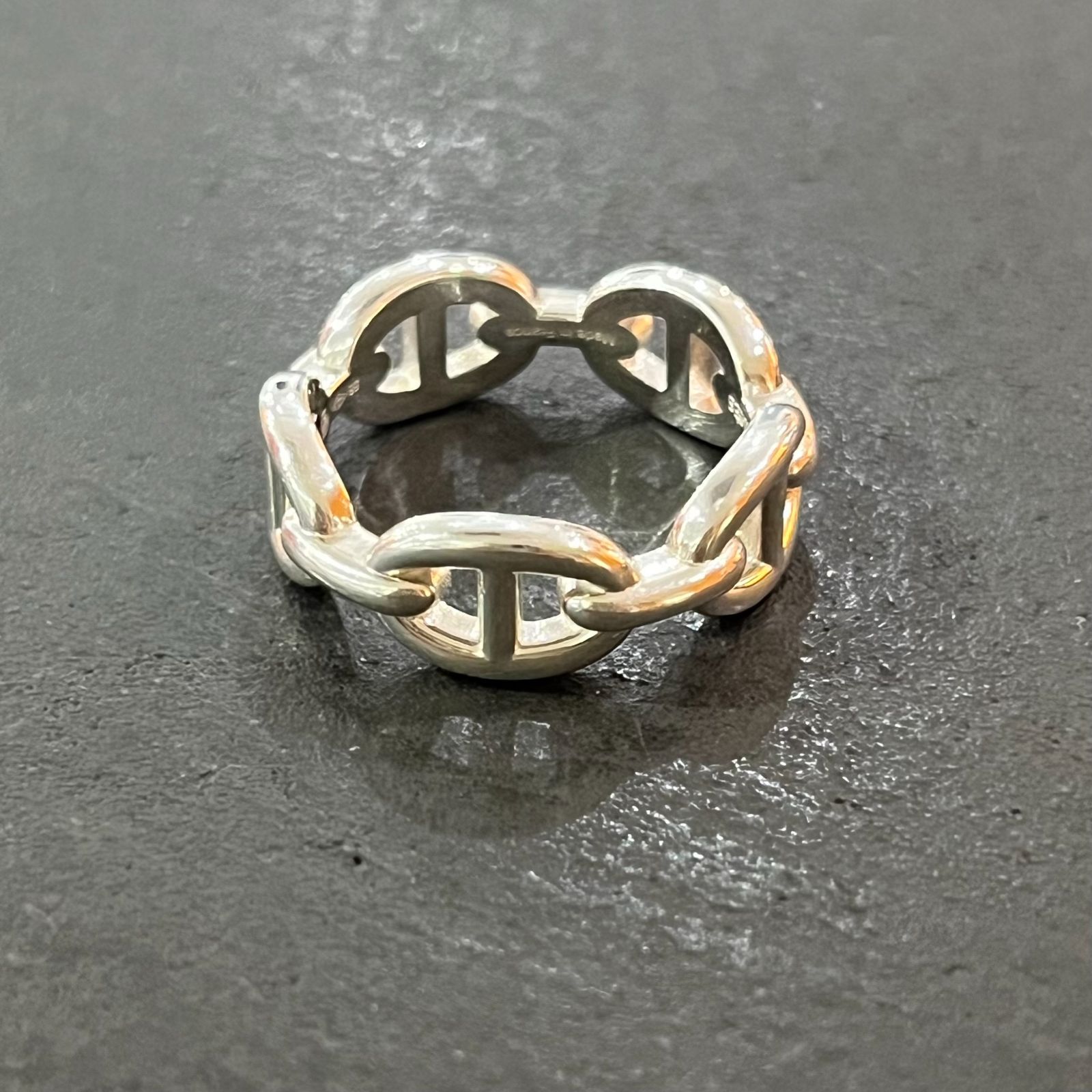 エルメスシェーヌダンクルリング アンシェネ #57 レディース シルバー