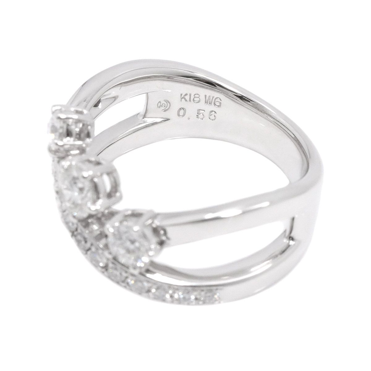 タサキ TASAKI 12号 リング ダイヤ 0.56ct/0.20ct K18 WG ホワイトゴールド 750 指輪 田崎真珠 Diamond  Ring 90250680 - メルカリ