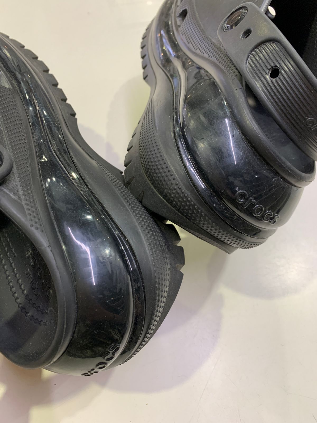メガ クラッシュ クロッグ グレー クロックス クロッグ crocs
