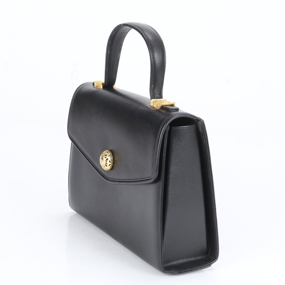 良品 ミラショーン ハンドバッグ 2way レザー 黒 ブラック 金具ロゴ 美品✨️ ミラショーン 2way ショルダーバッグ ビッグロゴ