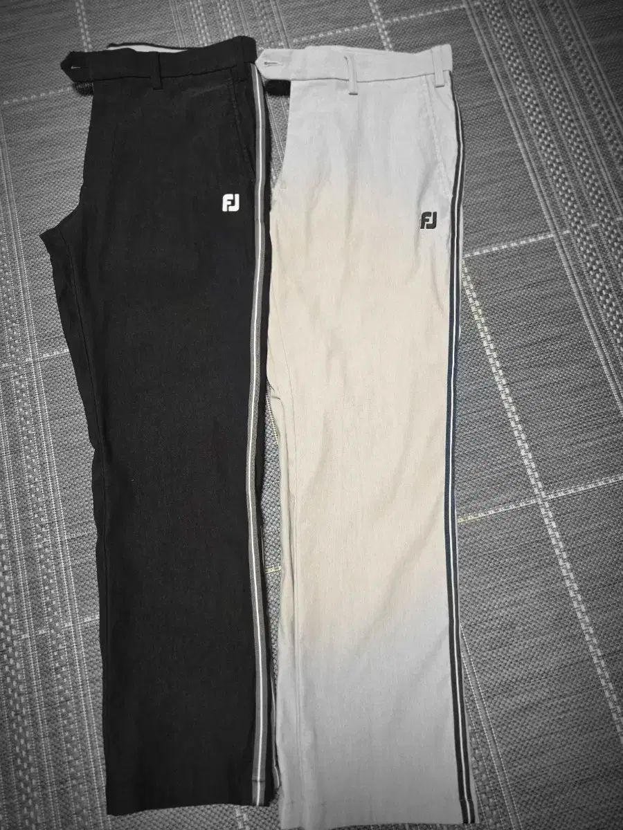 フットジョイ FJ ゴルフ ズボン ブラック|アイボリー