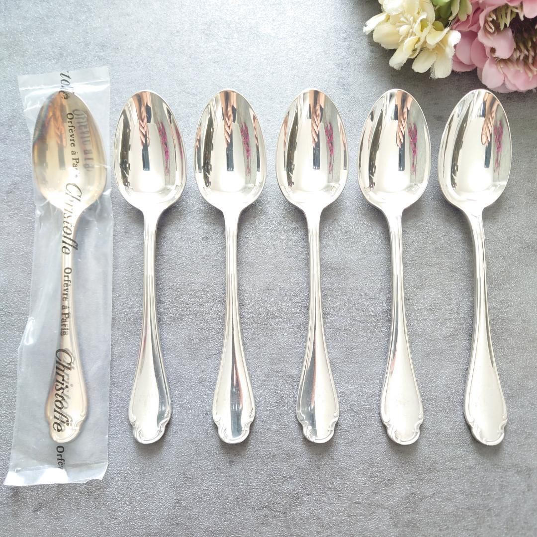 クリストフル ポンパドール コーヒースプーン 未開封含む 6点