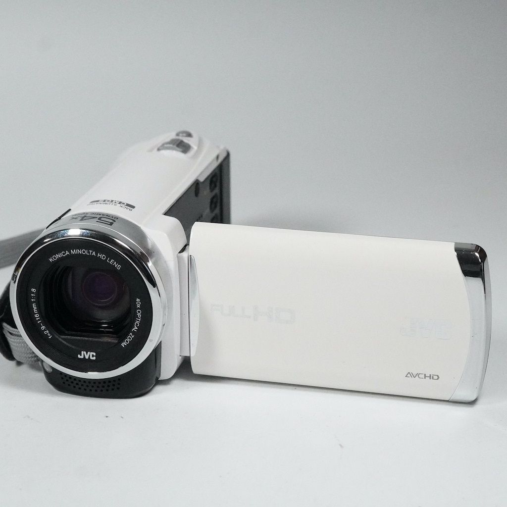 【美品】 JVC ビデオカメラ Everio GZ-E265 ホワイト Amazon | JVCKENWOOD JVC EVERIO ハイビジョンメモリームービー