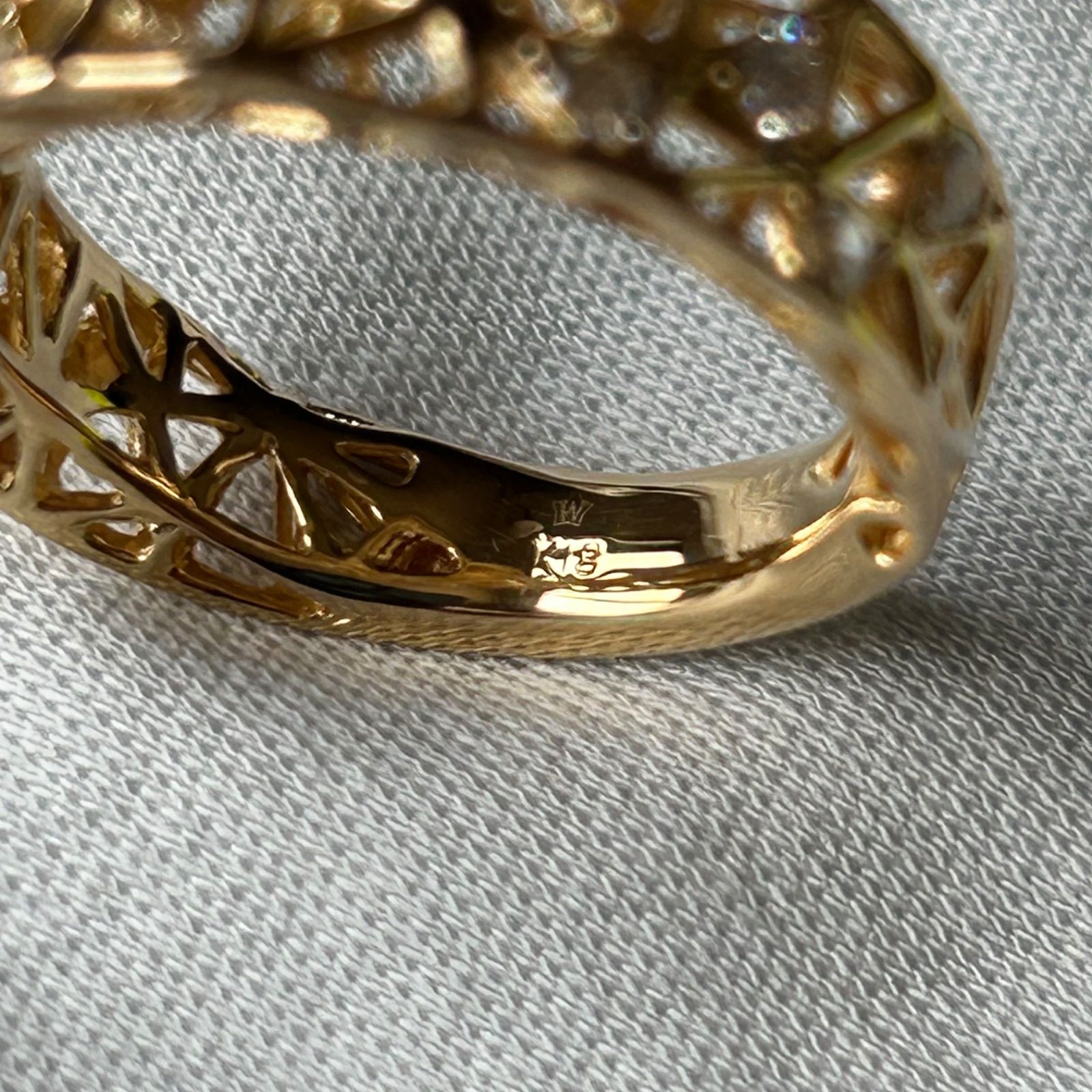 フェスタリア Wish upon a star K18 ダイヤ リング 11号 - メルカリ