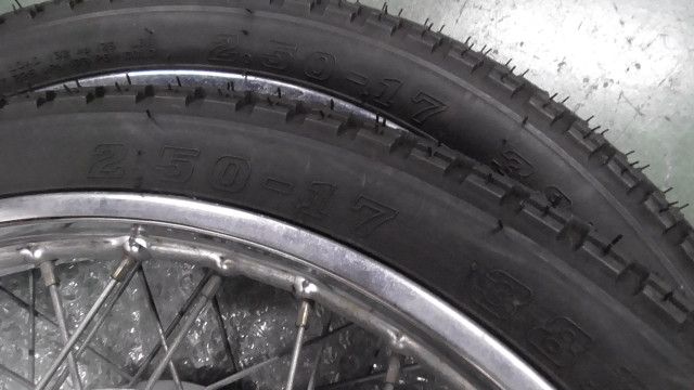 カブ50カスタム C50 の ホイールセット タイヤ付き M10 1758847851 BRIGHTFACE_UK