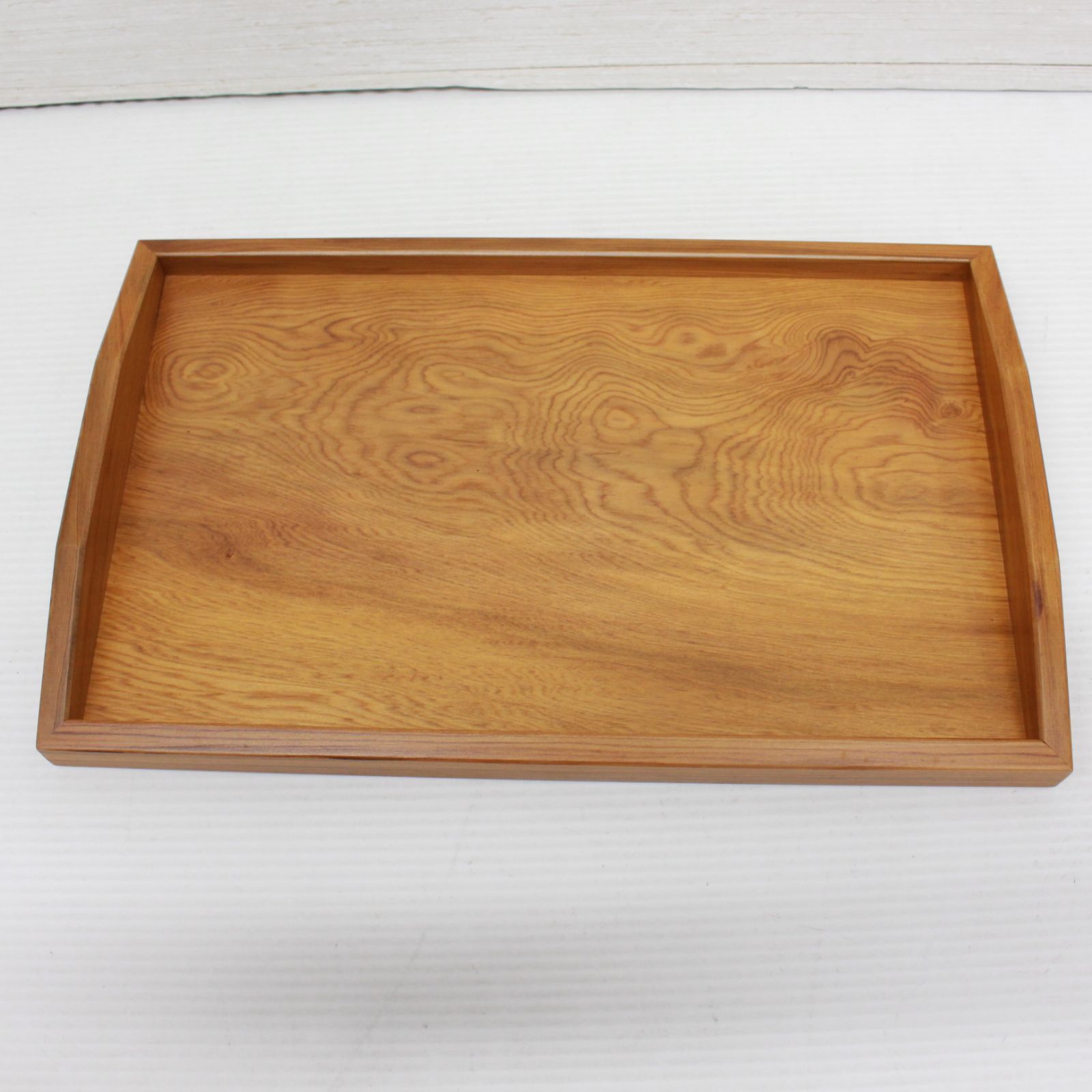 屋久杉花型トレイB 手作り木工