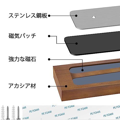 在庫セール】MITOUER 包丁スタンド マグネット 磁石包丁立て 包丁