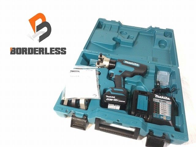 ♥品 makita マキタ 18V 充電式圧着機 TC300DRG バッテリ1個 6.0Ah 充電器 ダイス ケース付 コードレス 油圧式 圧着工具117888