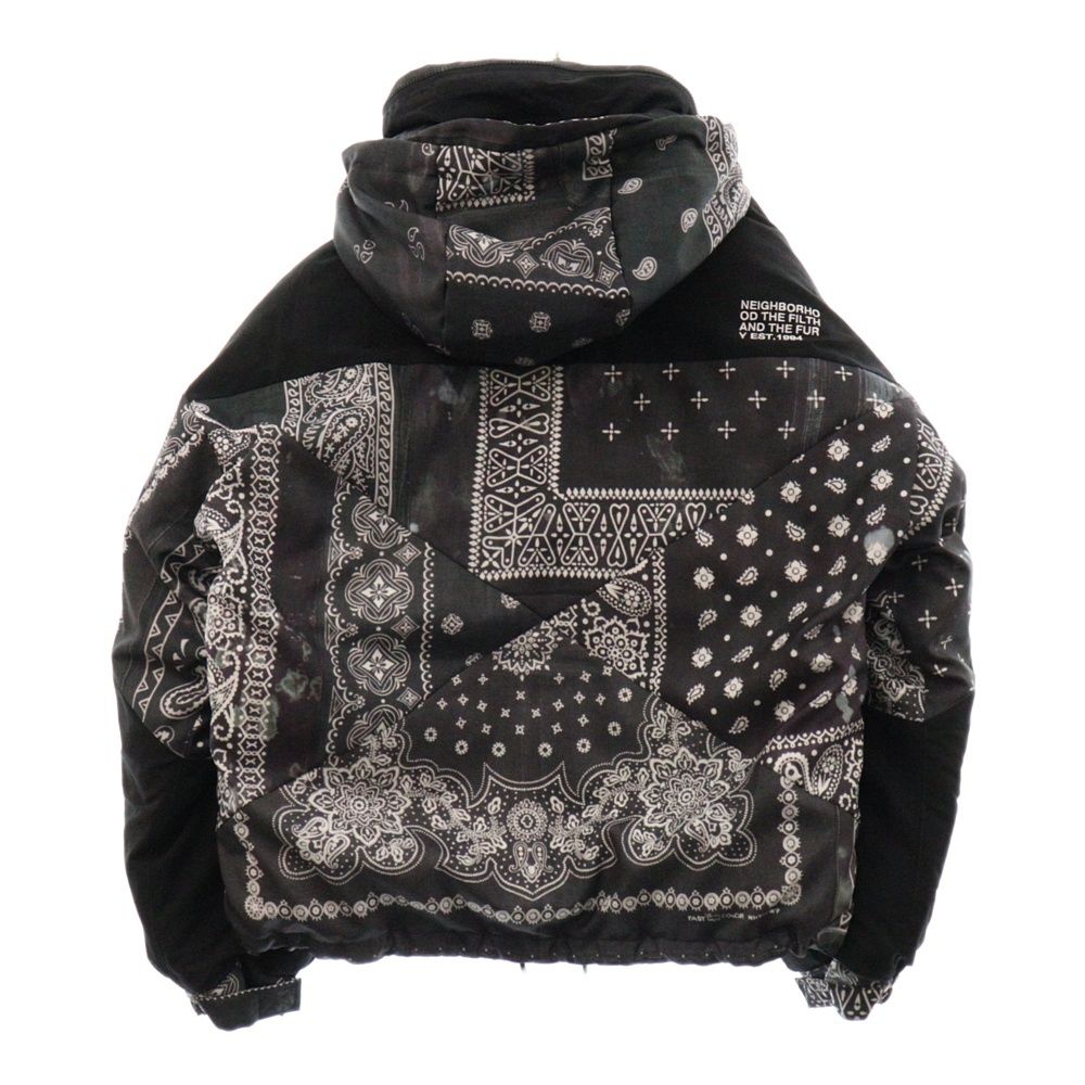 NEIGHBORHOOD BANDANA CHOPPED DOWN BLK Neighborhood Black Bandana