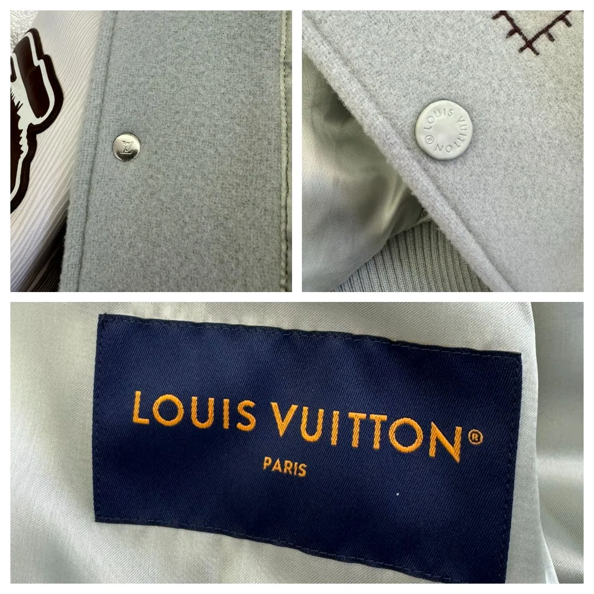 極美品 23AW LOUIS VUITTON ルイヴィトン バーシティレザーブルゾン 