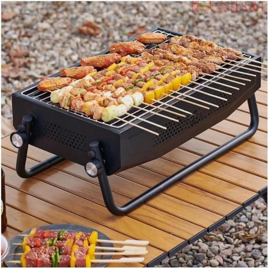 バーベキューコンロ 焚き火台-bbq コンロ 家庭 ガーデン グリル バーベキュ屋内 屋外 キャンプ用品 4~6人用 バーベキューテーブル 株式会社