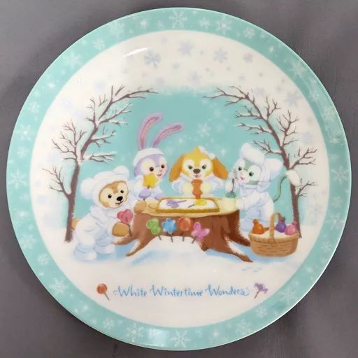 中古】皿・ボウル 集合 プレート 「ダッフィー＆フレンズのホワイト 
